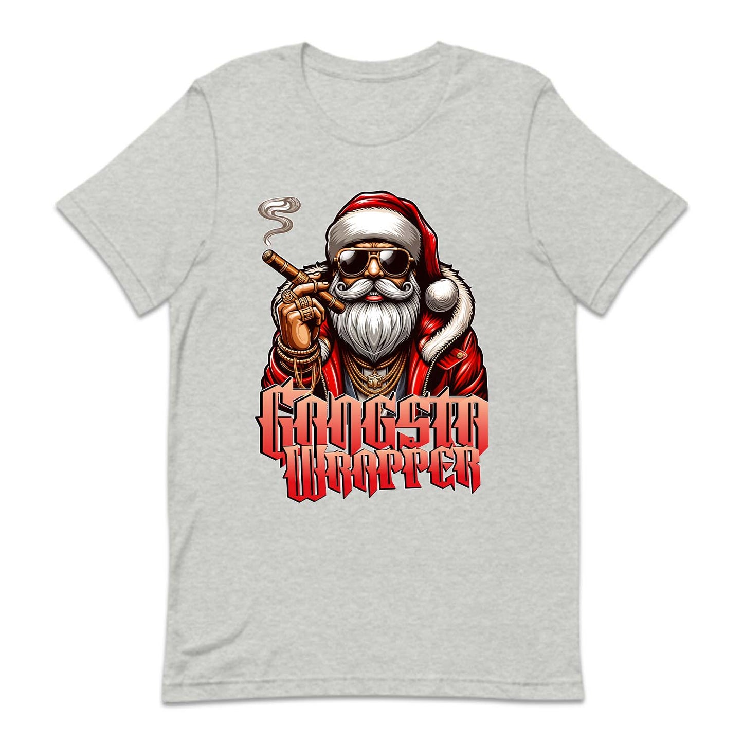 Gangsta Wrapper Christmas Santa Claus Smoking Cigar Xmas | PRODUCT CODE: GNSTWRPSMK