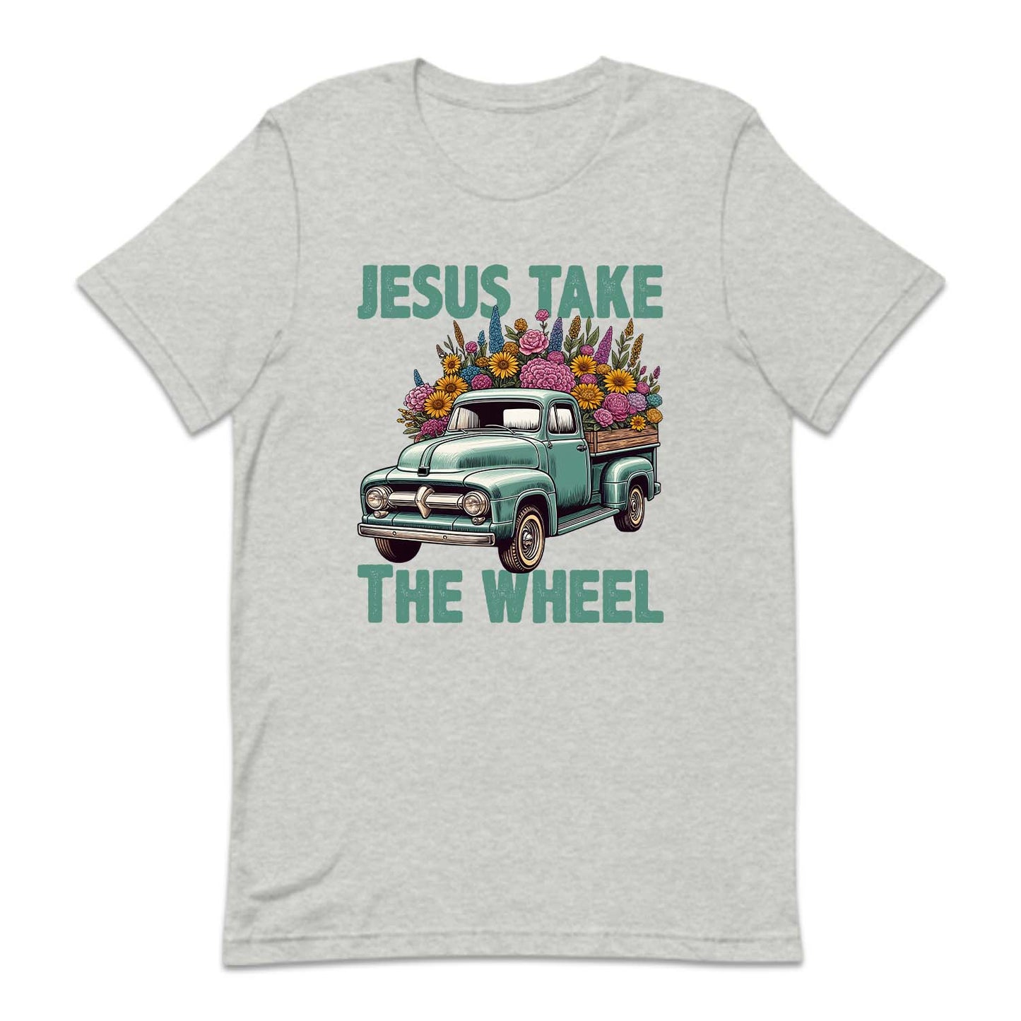 Jesus Take The Wheel Christian Floral | PRODUCT CODE: JSUTKHELCR