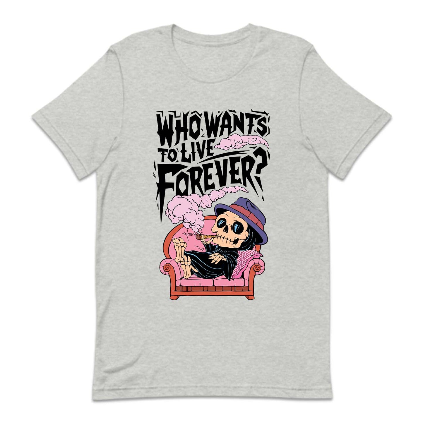 Skeleton Smoking Blunt on Couch Halloween Vibes | PRODUCT CODE: SKLTNMKBLC