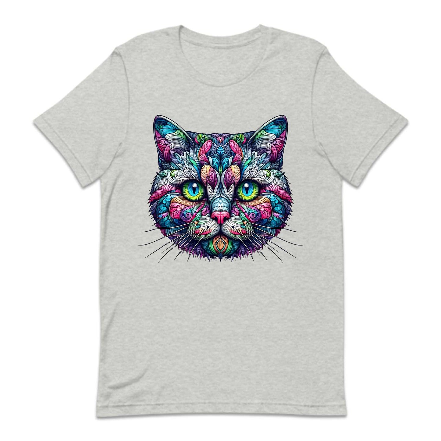Psychedelic Colorful American Shorthair Cat | PRODUCT CODE: AMRCNSHRTP