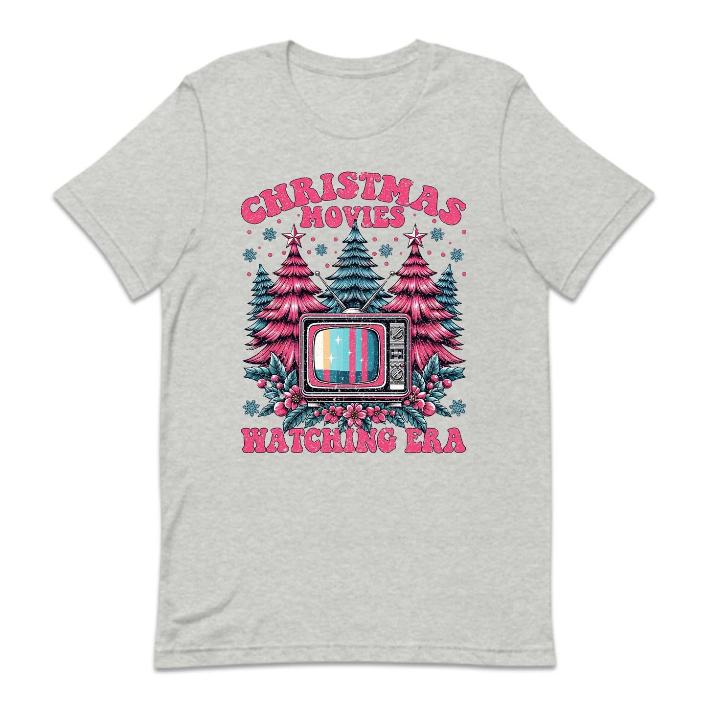Pink Christmas Movies Watching Era Cozy Xmas Movie Night | PRODUCT CODE: PKCRTMVESWR
