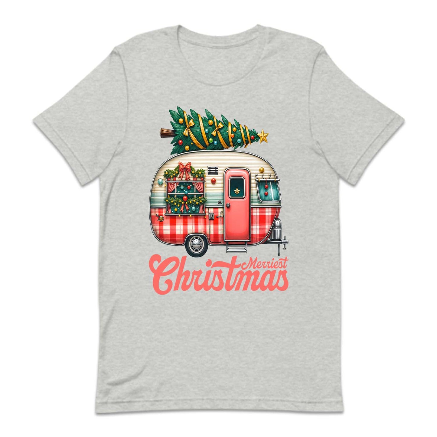 Merriest Christmas Holiday Road Trip Xmas Caravan Tree RV | PRODUCT CODE: MRSTCHMLDY