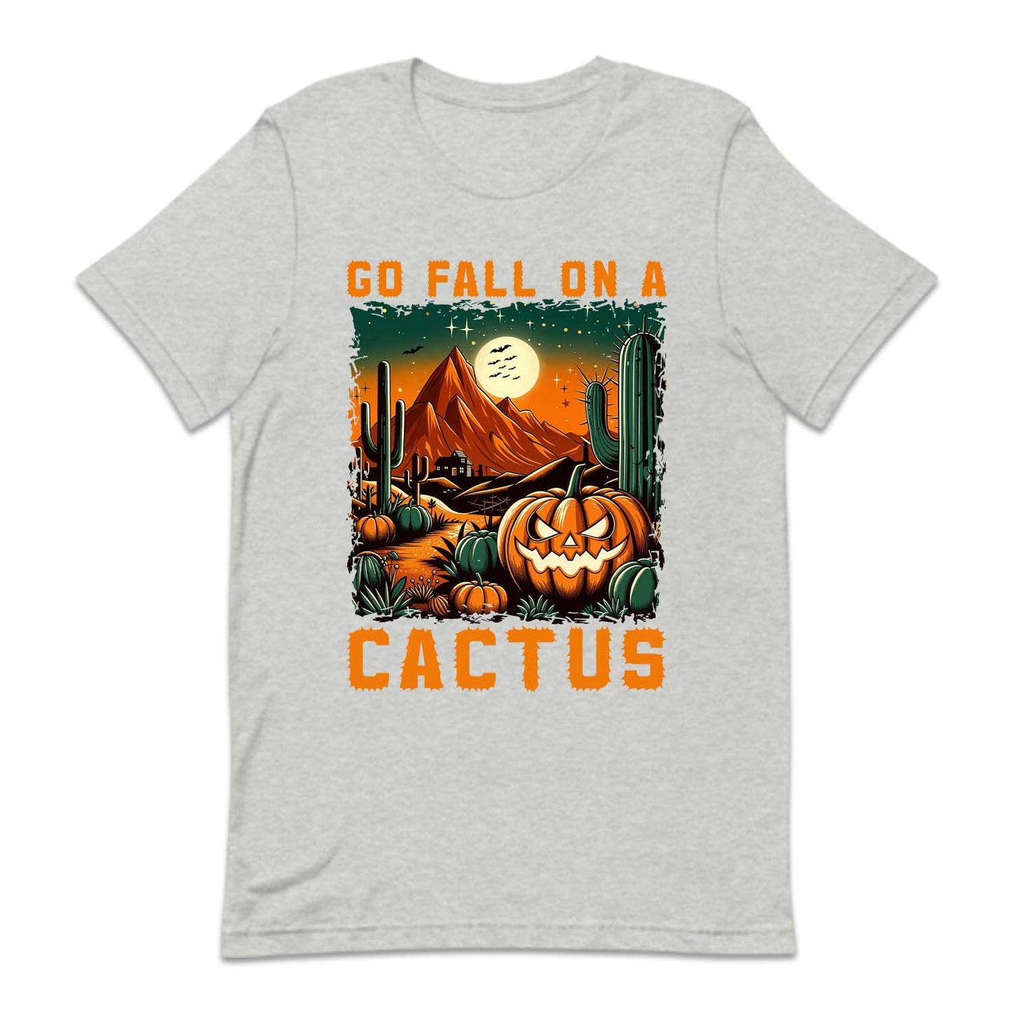 Go Fall On A Cactus Scary Pumpkin Western Halloween | PRODUCT CODE: GFLNOACTUP