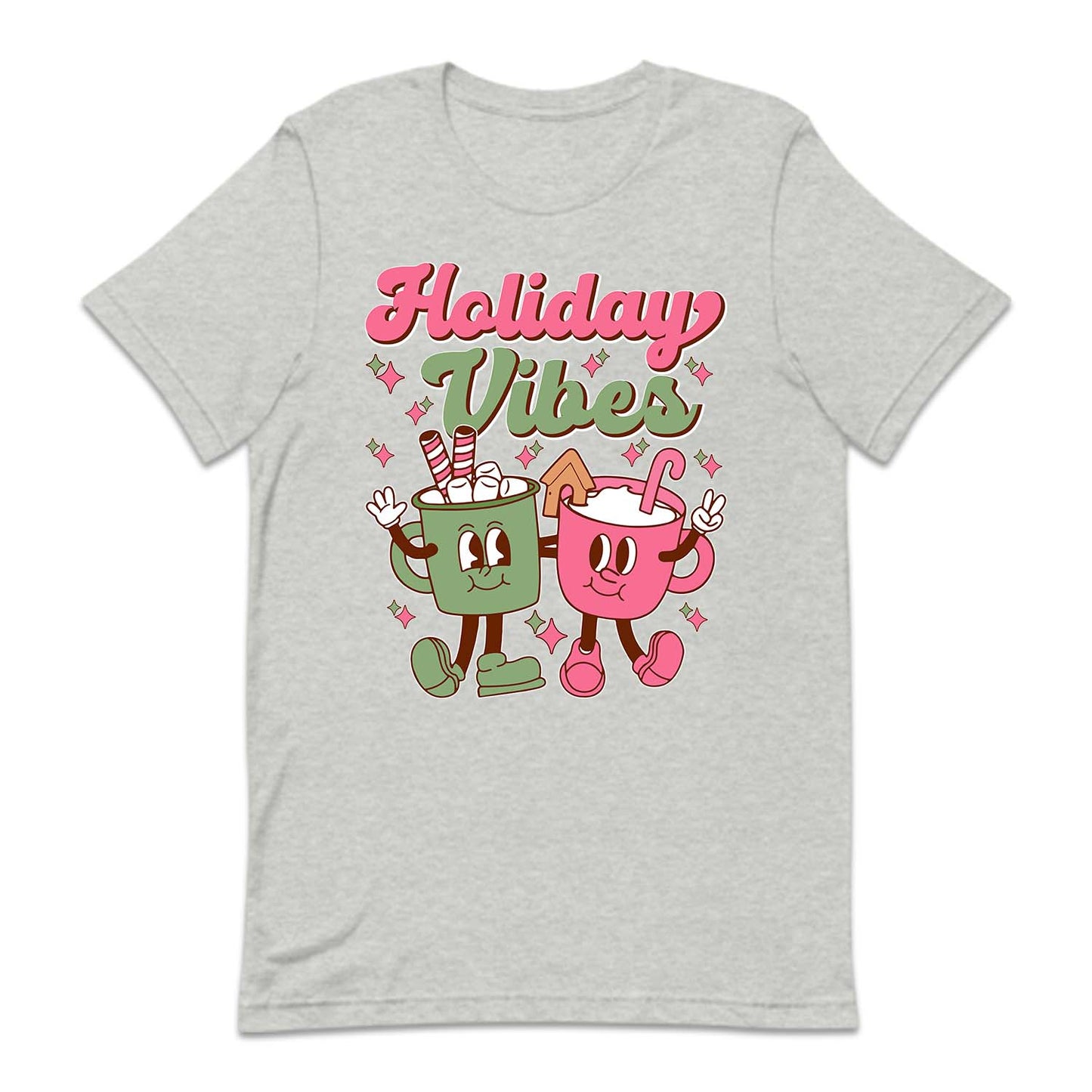 Holiday Vibes Pink Christmas Coffee Mugs Xmas | PRODUCT CODE: HLDVBSPKNCHR