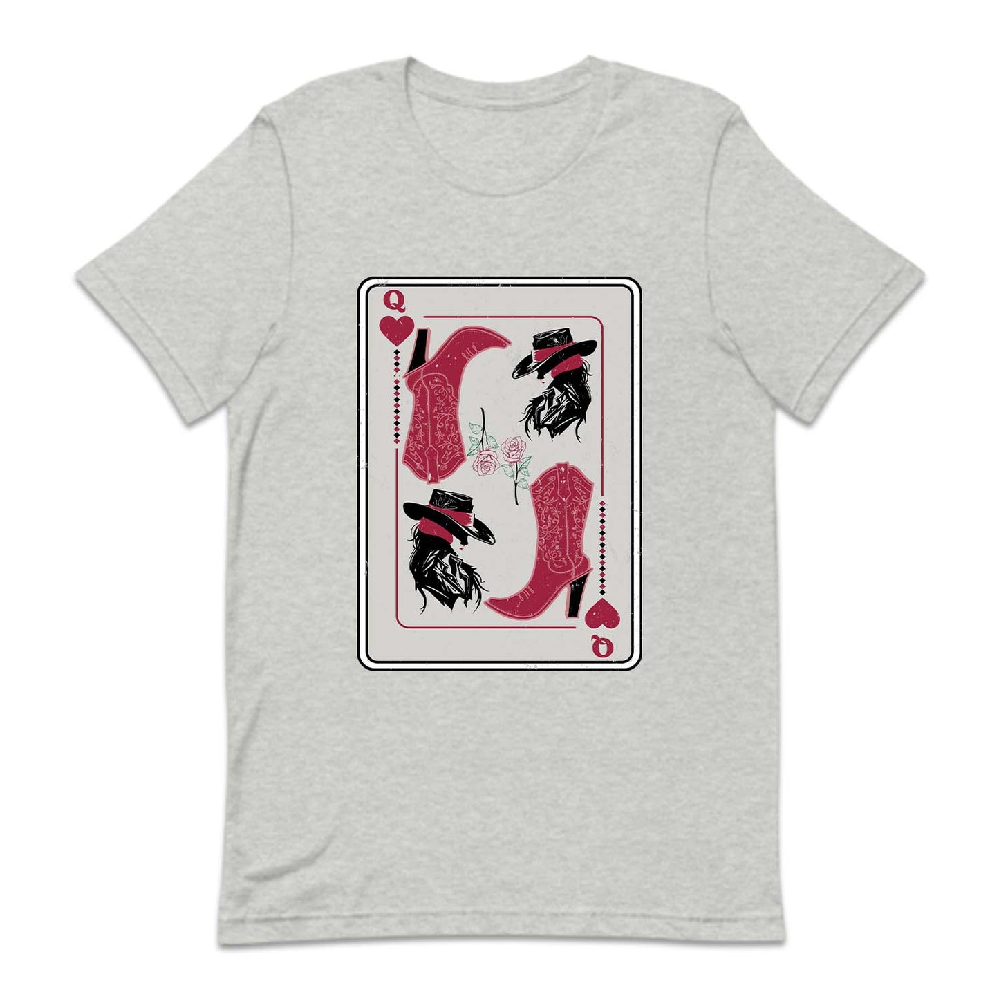 Western Cowgirl Queen of Hearts Poker Card | PRODUCT CODE: CWGQUNEHR