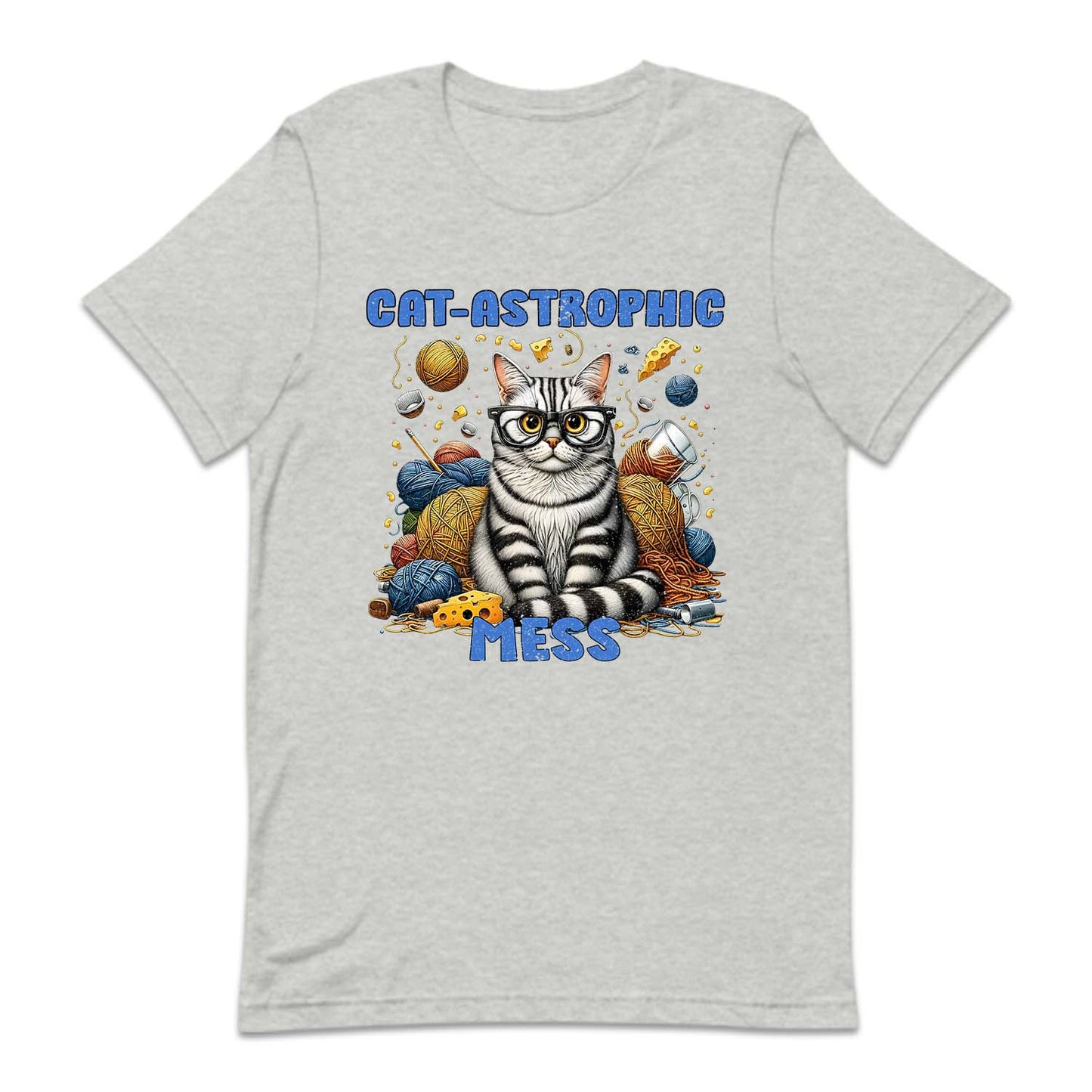 Cat-Astrophic Mess Yarn and Cheese Funny Cat Lover | PRODUCT CODE: CTASPHCIME