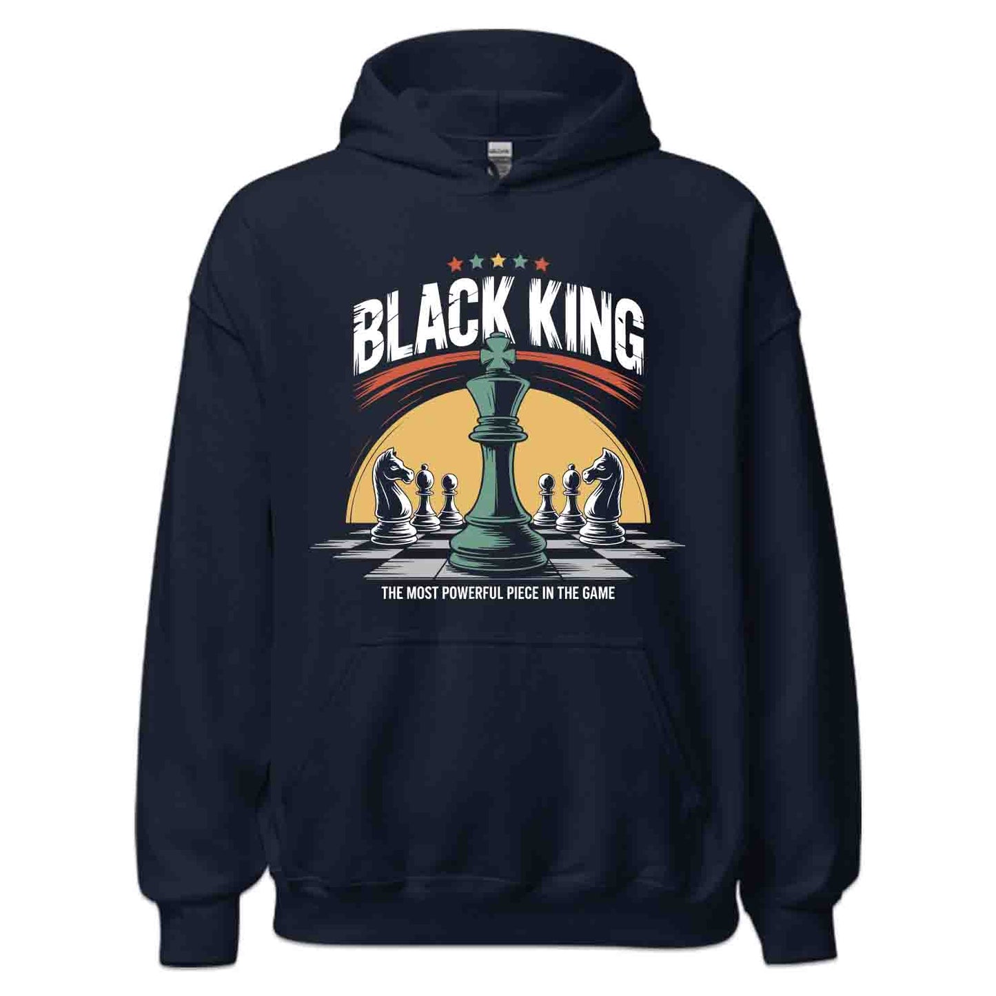 Black King Chess T-Shirt, Melanin Champion Sweatshirt, Strategic Leader Hoodie | PRODUCT CODE: BAJSKDCHAS