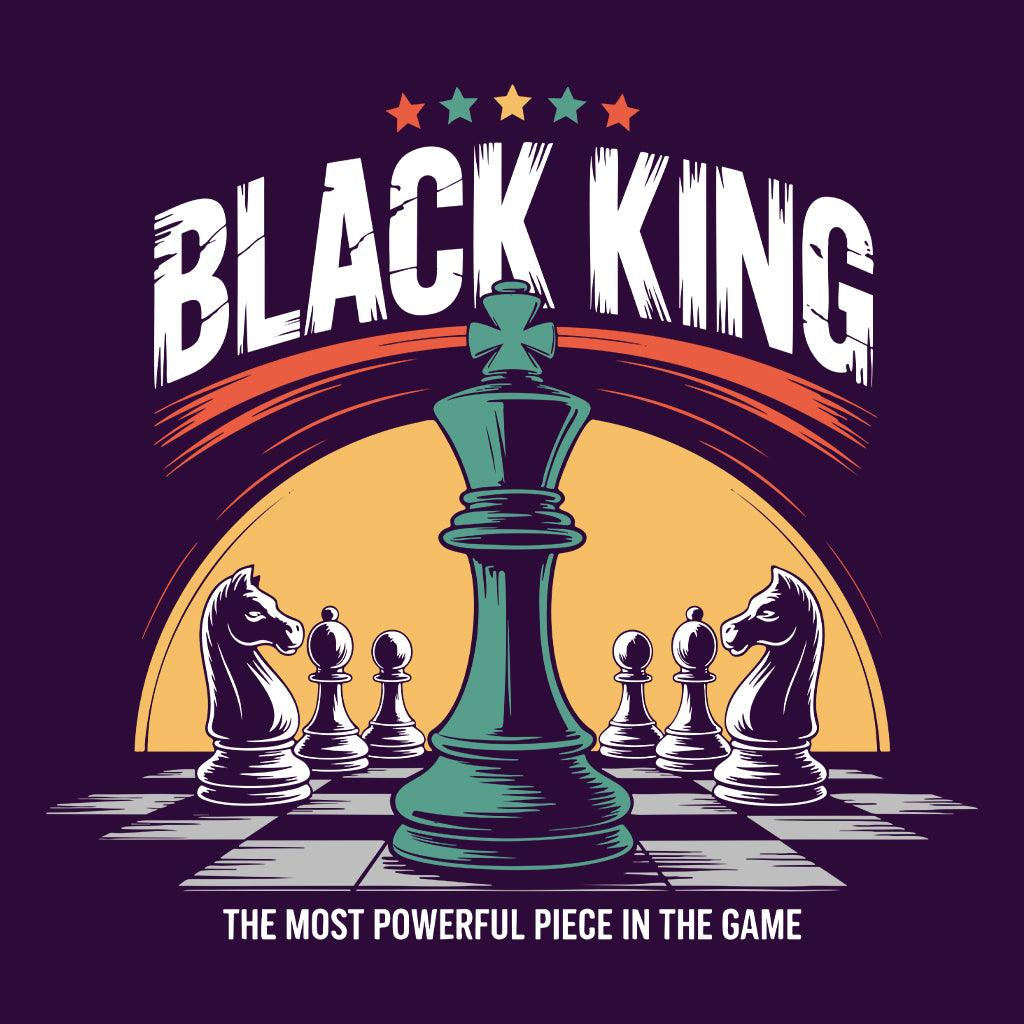 Black King Chess T-Shirt, Melanin Champion Sweatshirt, Strategic Leader Hoodie | PRODUCT CODE: BAJSKDCHAS