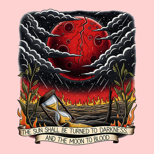Blood Moon Apocalypse T-Shirt, Hoodie & Sweatshirt | Gothic Horror Metal Aesthetic | PRODUCT CODE: BALDKWERMU