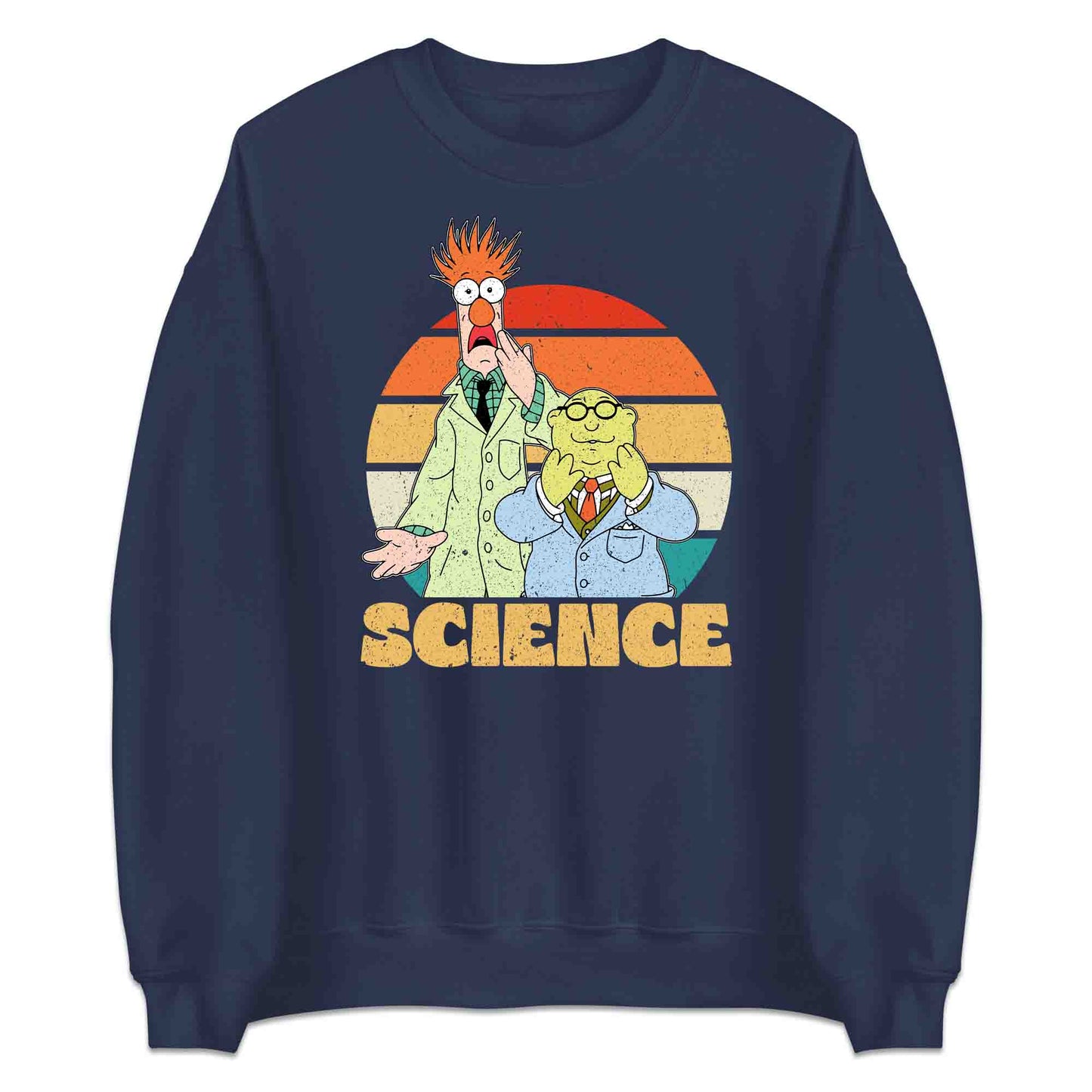 Beaker & Bunsen Science T-Shirt, Jumper & Hoodie – Retro Muppets Lab Duo for STEM Fans & Nerds | PRODUCT CODE: BASDKEWRM