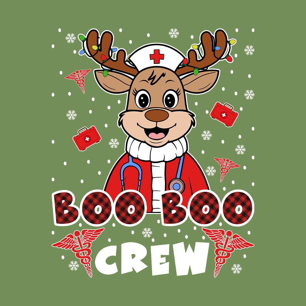 Boo Boo Crew Christmas Reindeer Nurse Xmas Festive Medical | PRODUCT CODE: BCRWENDNUSC