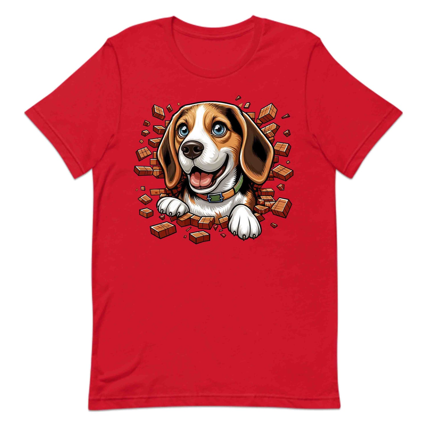 Beagle Dog Breaking Through Wall 3D Realistic Dog | PRODUCT CODE: BEGLDGOBKRTH