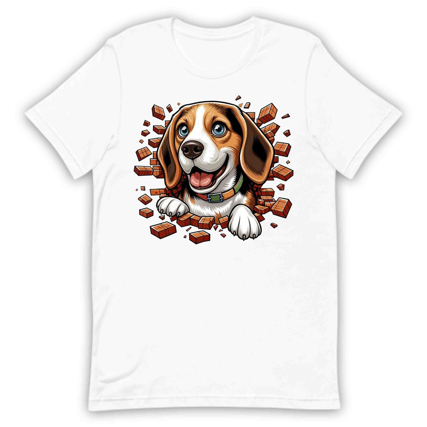 Beagle Dog Breaking Through Wall 3D Realistic Dog | PRODUCT CODE: BEGLDGOBKRTH