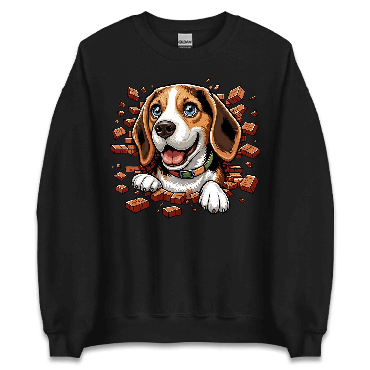 Beagle Dog Breaking Through Wall 3D Realistic Dog | PRODUCT CODE: BEGLDGOBKRTH
