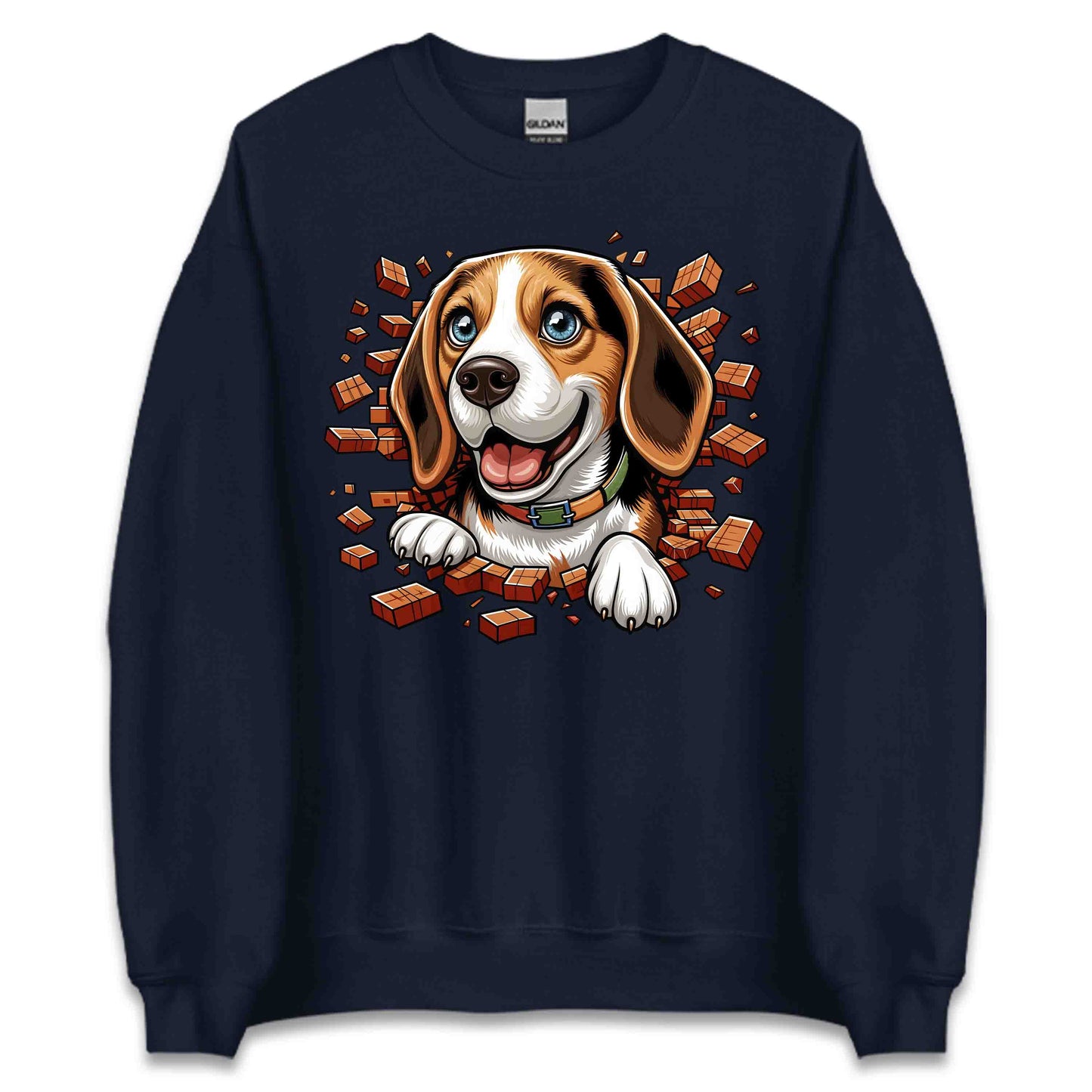 Beagle Dog Breaking Through Wall 3D Realistic Dog | PRODUCT CODE: BEGLDGOBKRTH