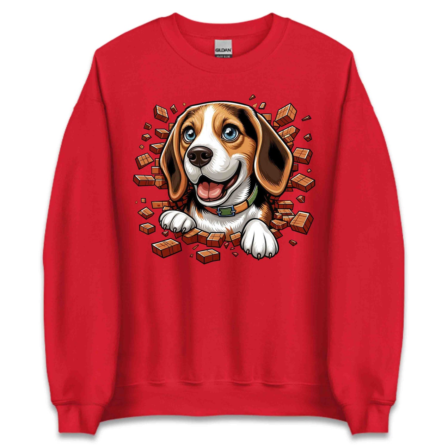 Beagle Dog Breaking Through Wall 3D Realistic Dog | PRODUCT CODE: BEGLDGOBKRTH