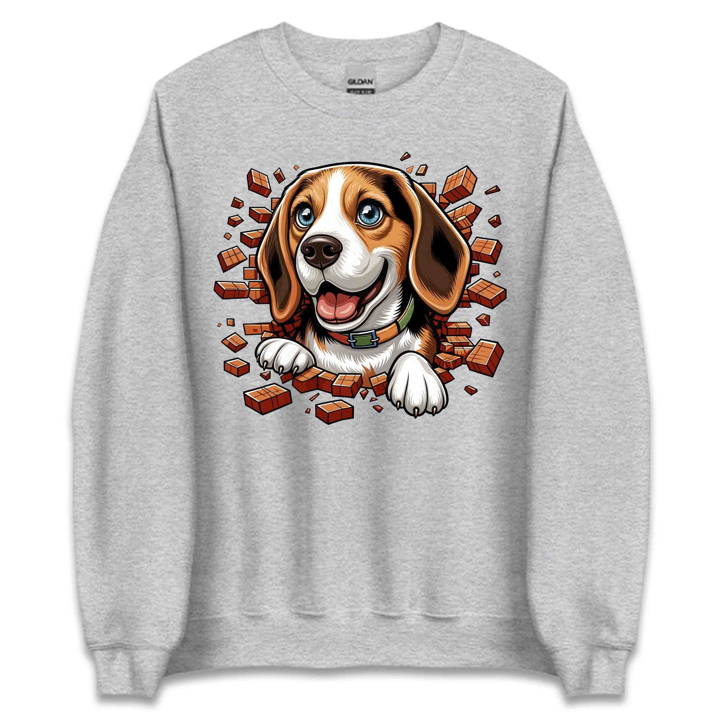 Beagle Dog Breaking Through Wall 3D Realistic Dog | PRODUCT CODE: BEGLDGOBKRTH