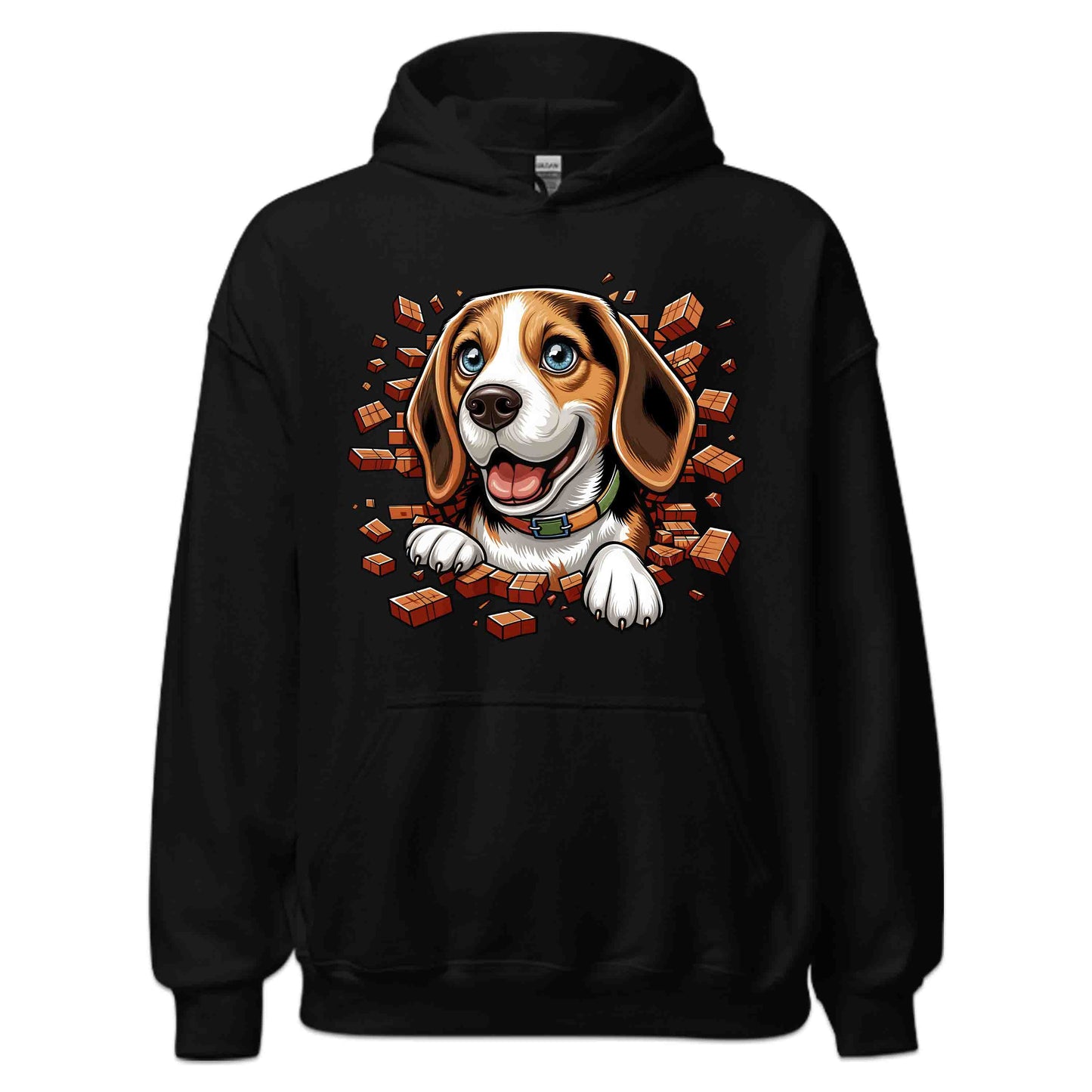 Beagle Dog Breaking Through Wall 3D Realistic Dog | PRODUCT CODE: BEGLDGOBKRTH