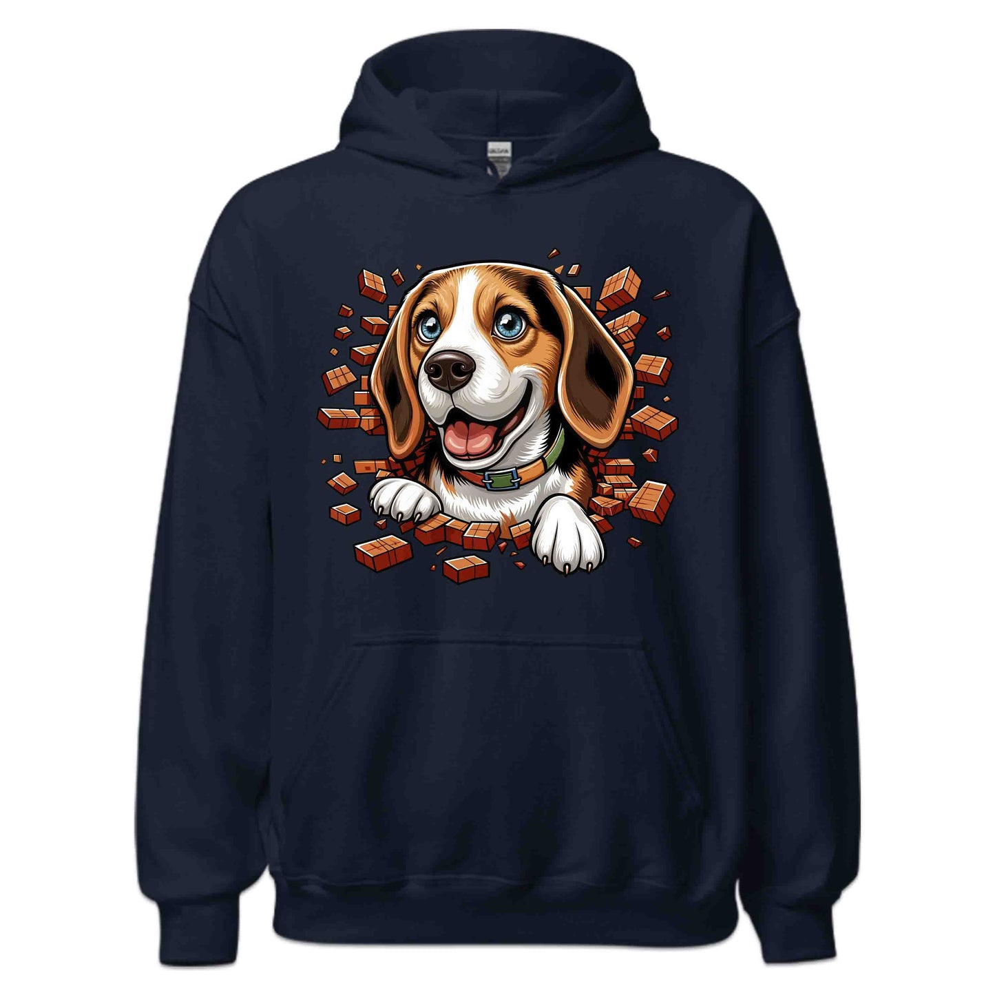 Beagle Dog Breaking Through Wall 3D Realistic Dog | PRODUCT CODE: BEGLDGOBKRTH