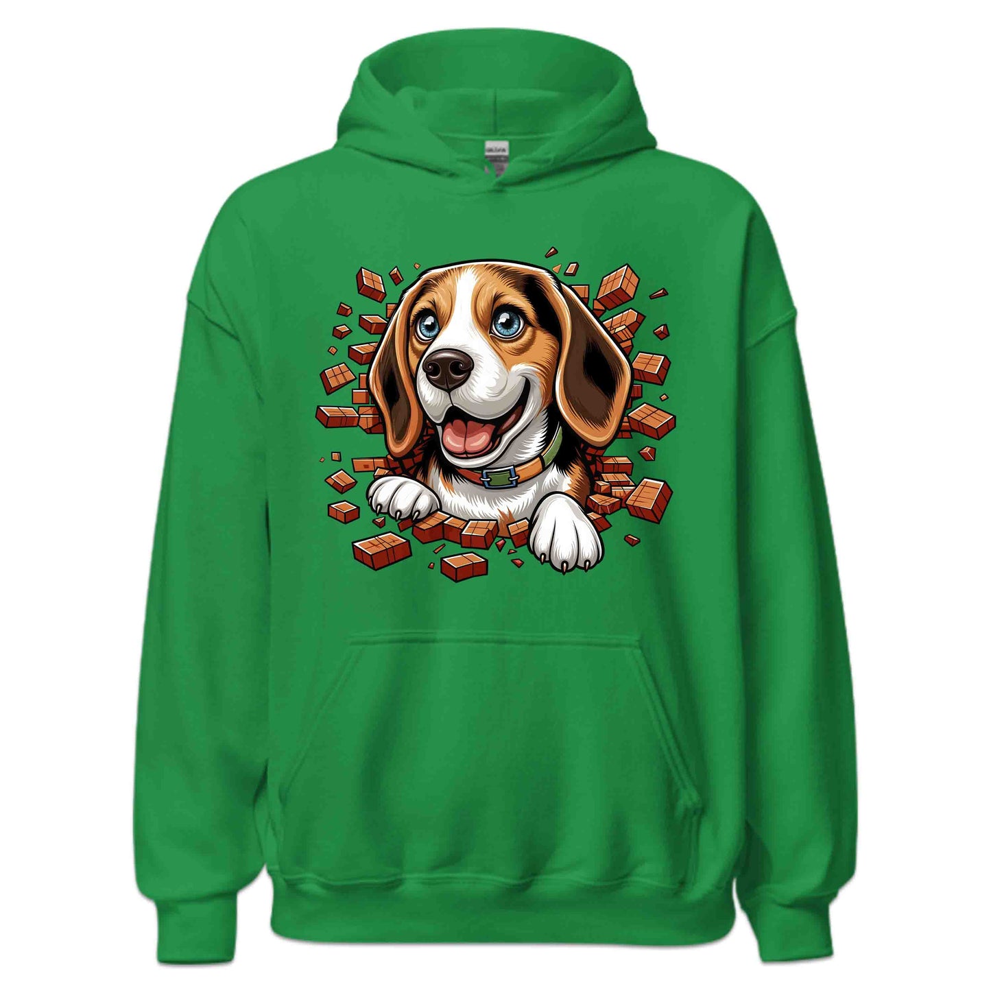 Beagle Dog Breaking Through Wall 3D Realistic Dog | PRODUCT CODE: BEGLDGOBKRTH