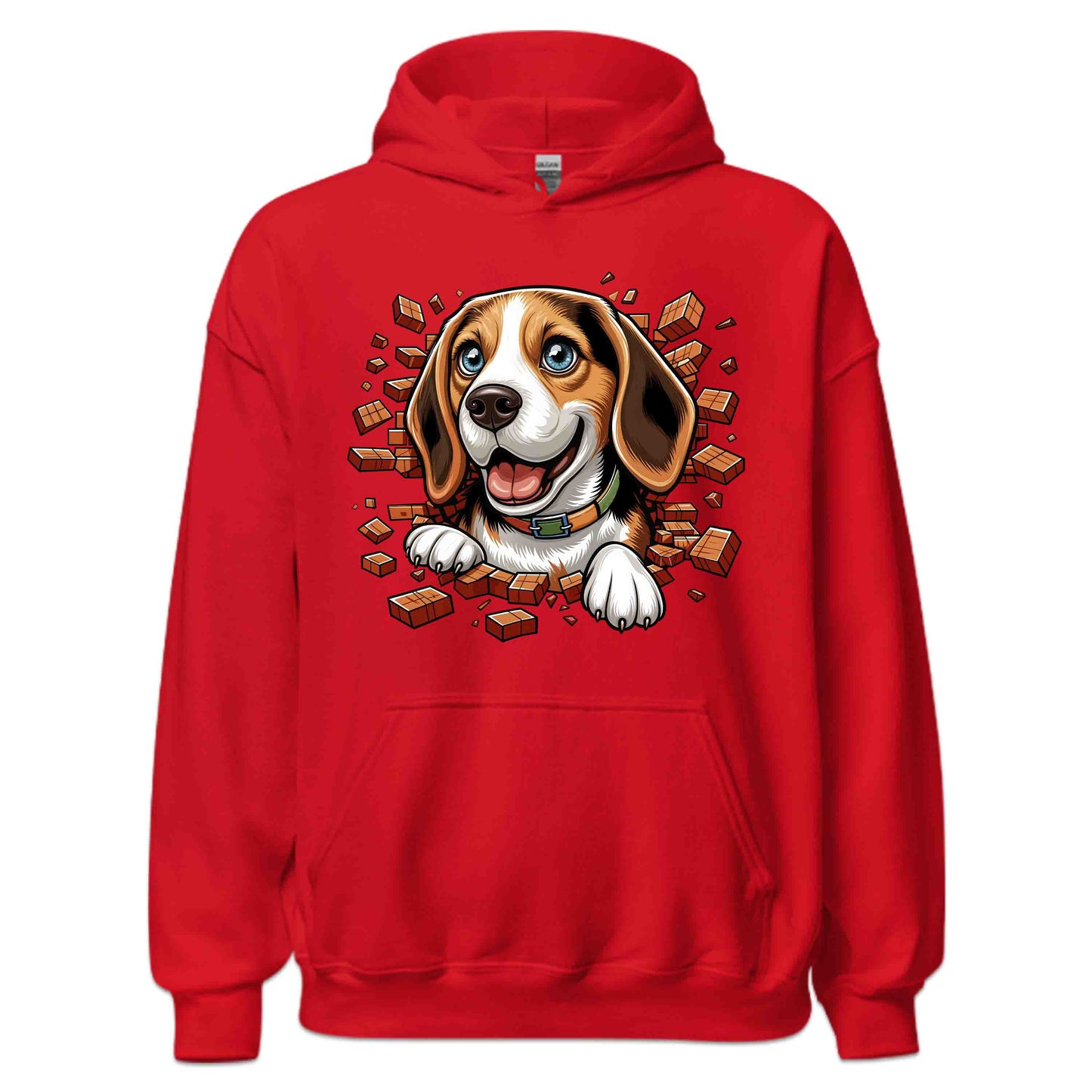 Beagle Dog Breaking Through Wall 3D Realistic Dog | PRODUCT CODE: BEGLDGOBKRTH