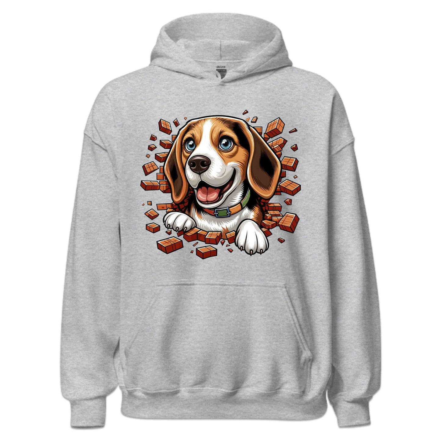 Beagle Dog Breaking Through Wall 3D Realistic Dog | PRODUCT CODE: BEGLDGOBKRTH