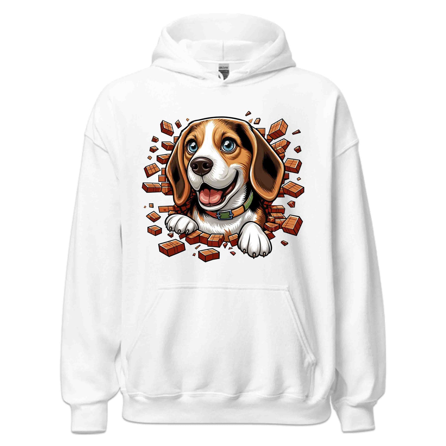 Beagle Dog Breaking Through Wall 3D Realistic Dog | PRODUCT CODE: BEGLDGOBKRTH