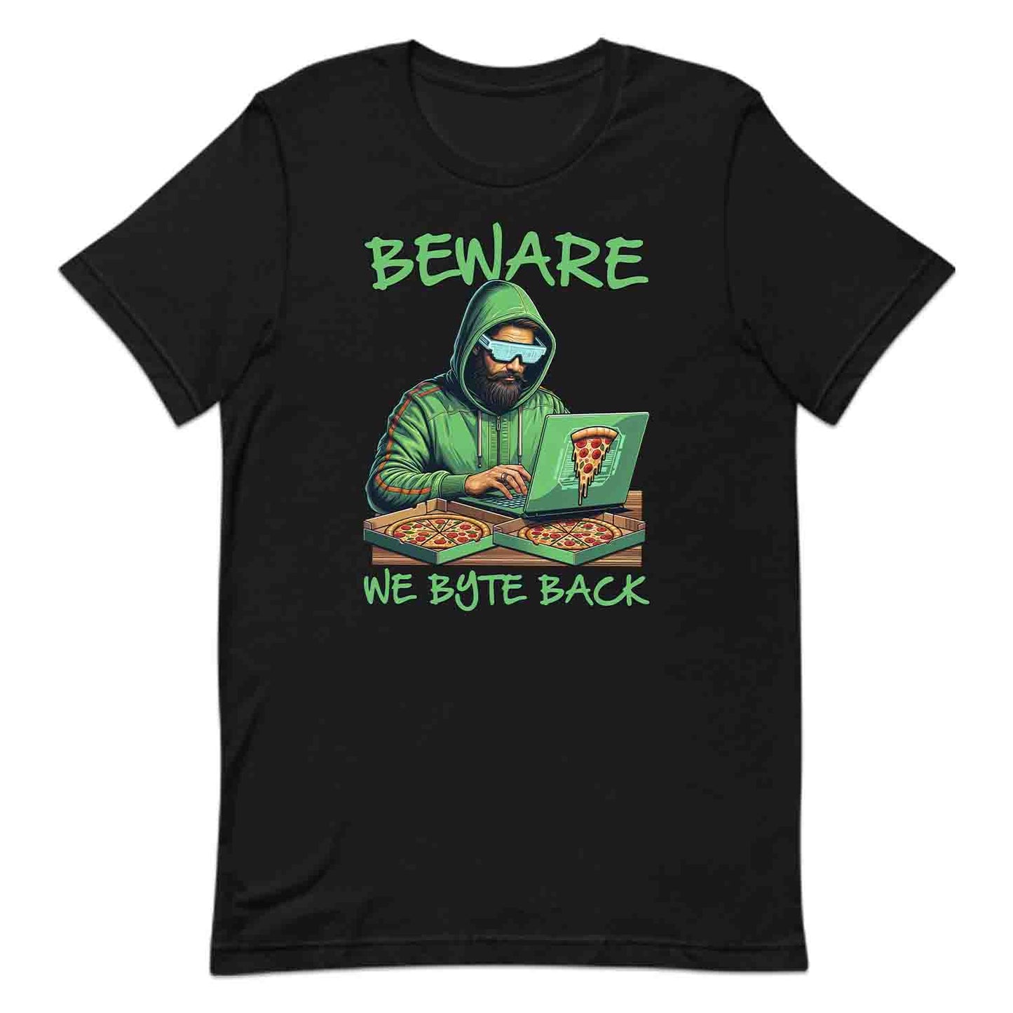 We Byte Back – Funny Hacker T-Shirt, Sweatshirt & Hoodie for Coders & IT Pros | PRODUCT CODE: BERJSHNJKAQ