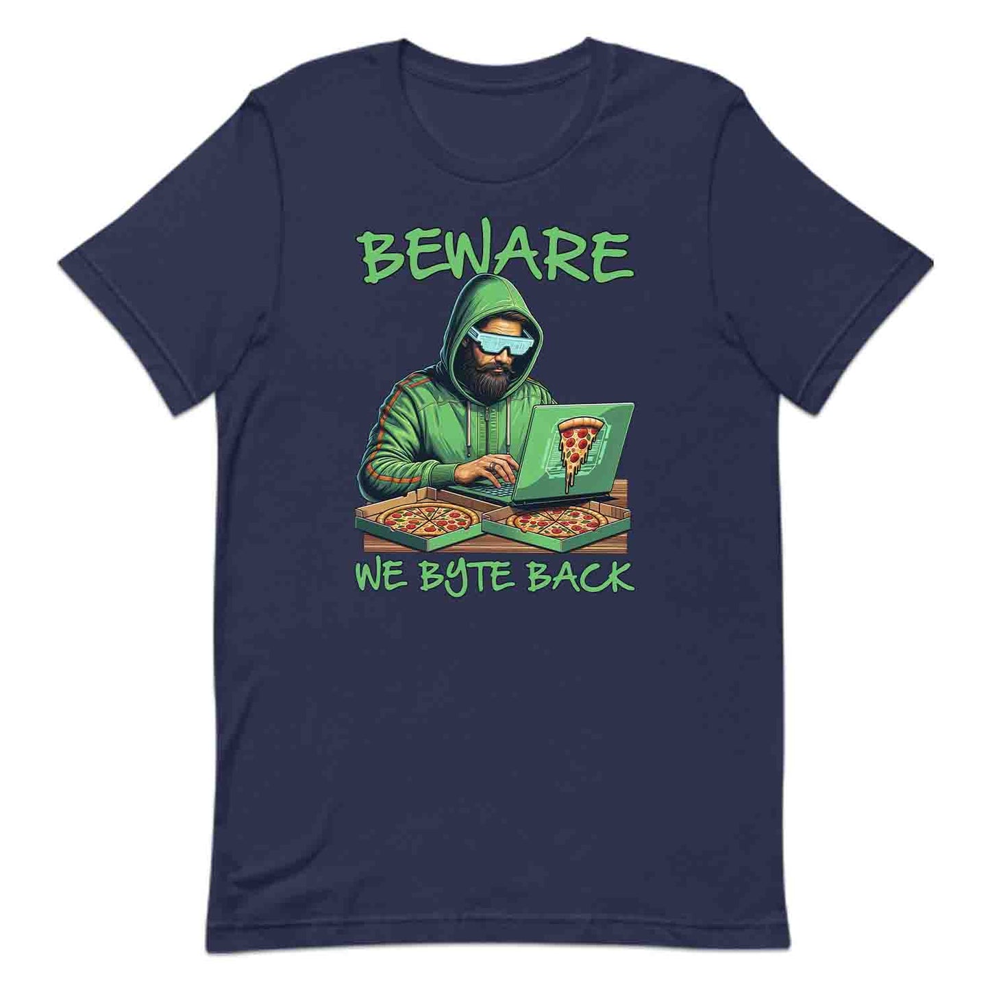 We Byte Back – Funny Hacker T-Shirt, Sweatshirt & Hoodie for Coders & IT Pros | PRODUCT CODE: BERJSHNJKAQ