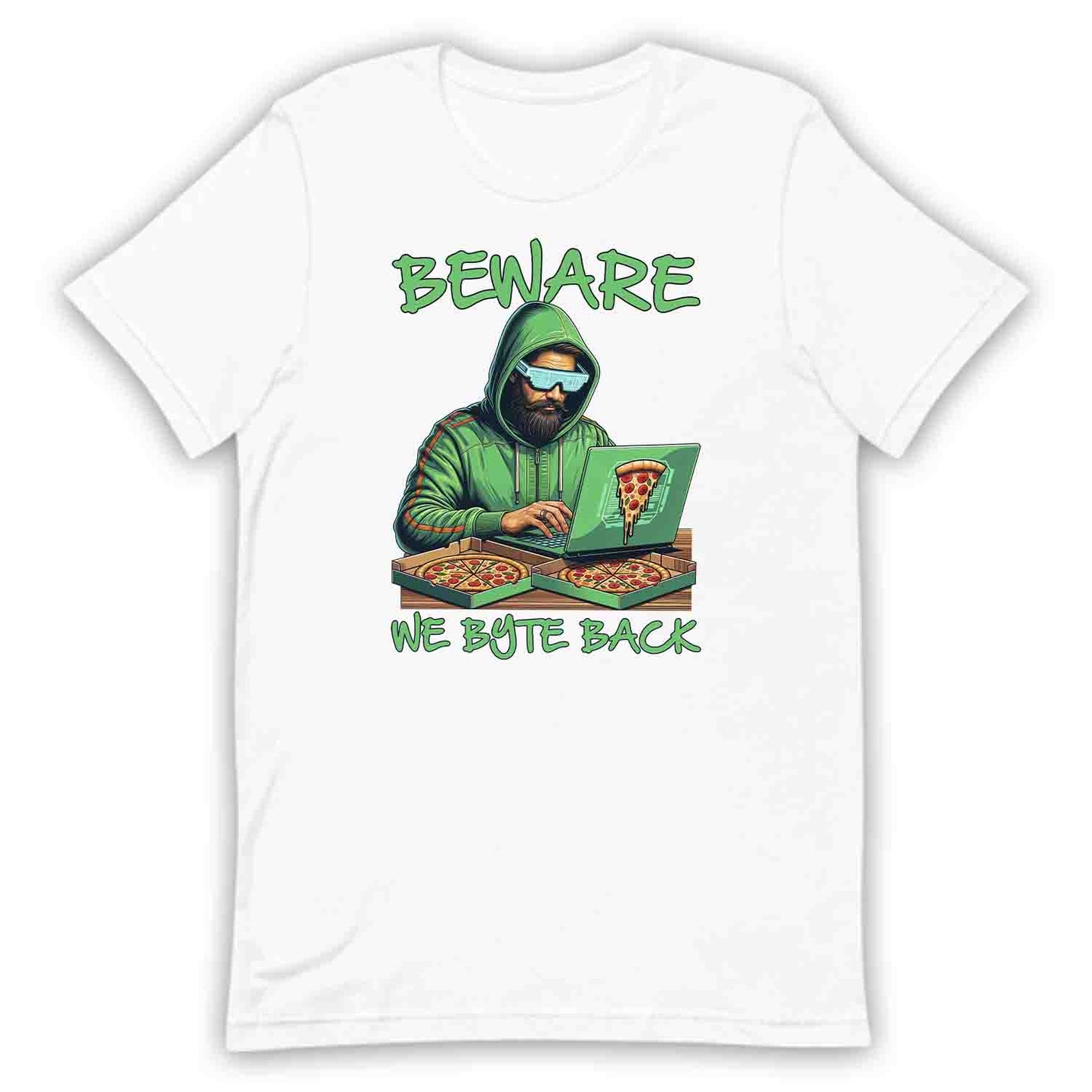 We Byte Back – Funny Hacker T-Shirt, Sweatshirt & Hoodie for Coders & IT Pros | PRODUCT CODE: BERJSHNJKAQ