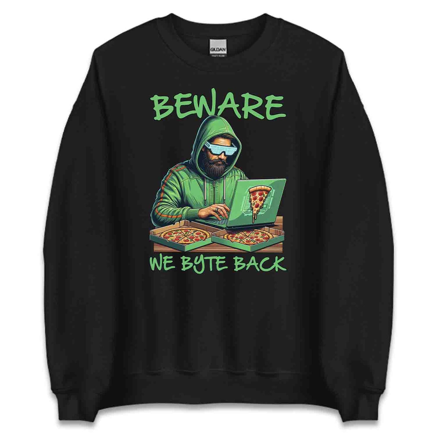 We Byte Back – Funny Hacker T-Shirt, Sweatshirt & Hoodie for Coders & IT Pros | PRODUCT CODE: BERJSHNJKAQ