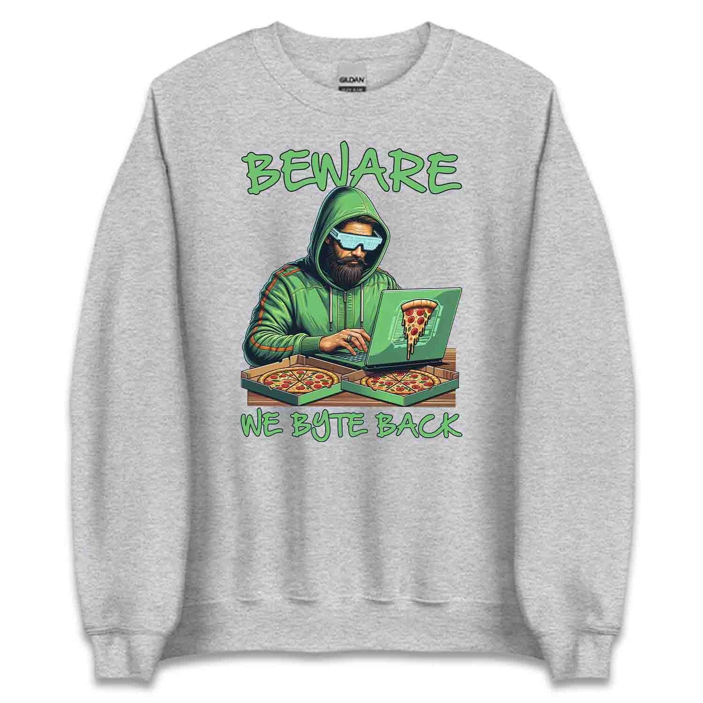We Byte Back – Funny Hacker T-Shirt, Sweatshirt & Hoodie for Coders & IT Pros | PRODUCT CODE: BERJSHNJKAQ