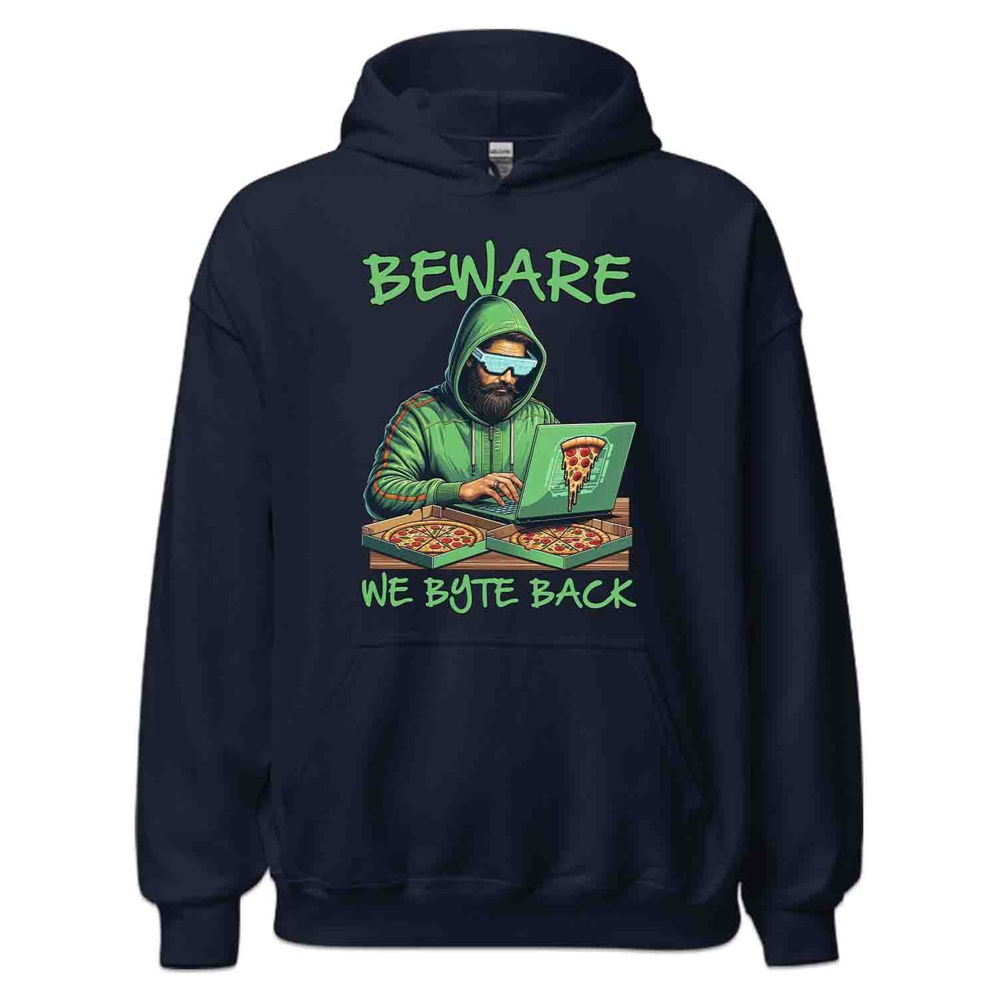 We Byte Back – Funny Hacker T-Shirt, Sweatshirt & Hoodie for Coders & IT Pros | PRODUCT CODE: BERJSHNJKAQ