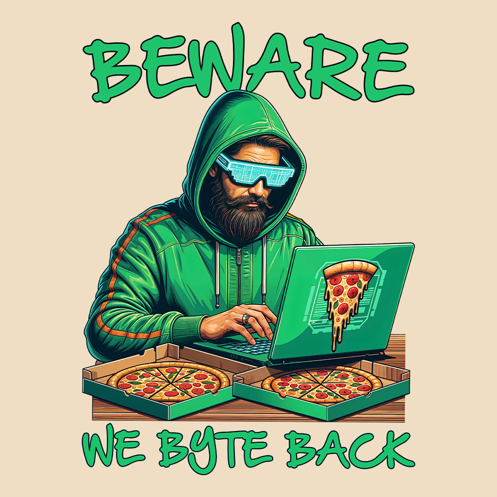 We Byte Back – Funny Hacker T-Shirt, Sweatshirt & Hoodie for Coders & IT Pros | PRODUCT CODE: BERJSHNJKAQ