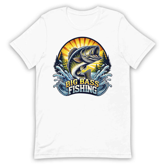 Big Bass Fishing Retro Anglers & Outdoor Enthusiasts | PRODUCT CODE: BGSFNRTEANLO