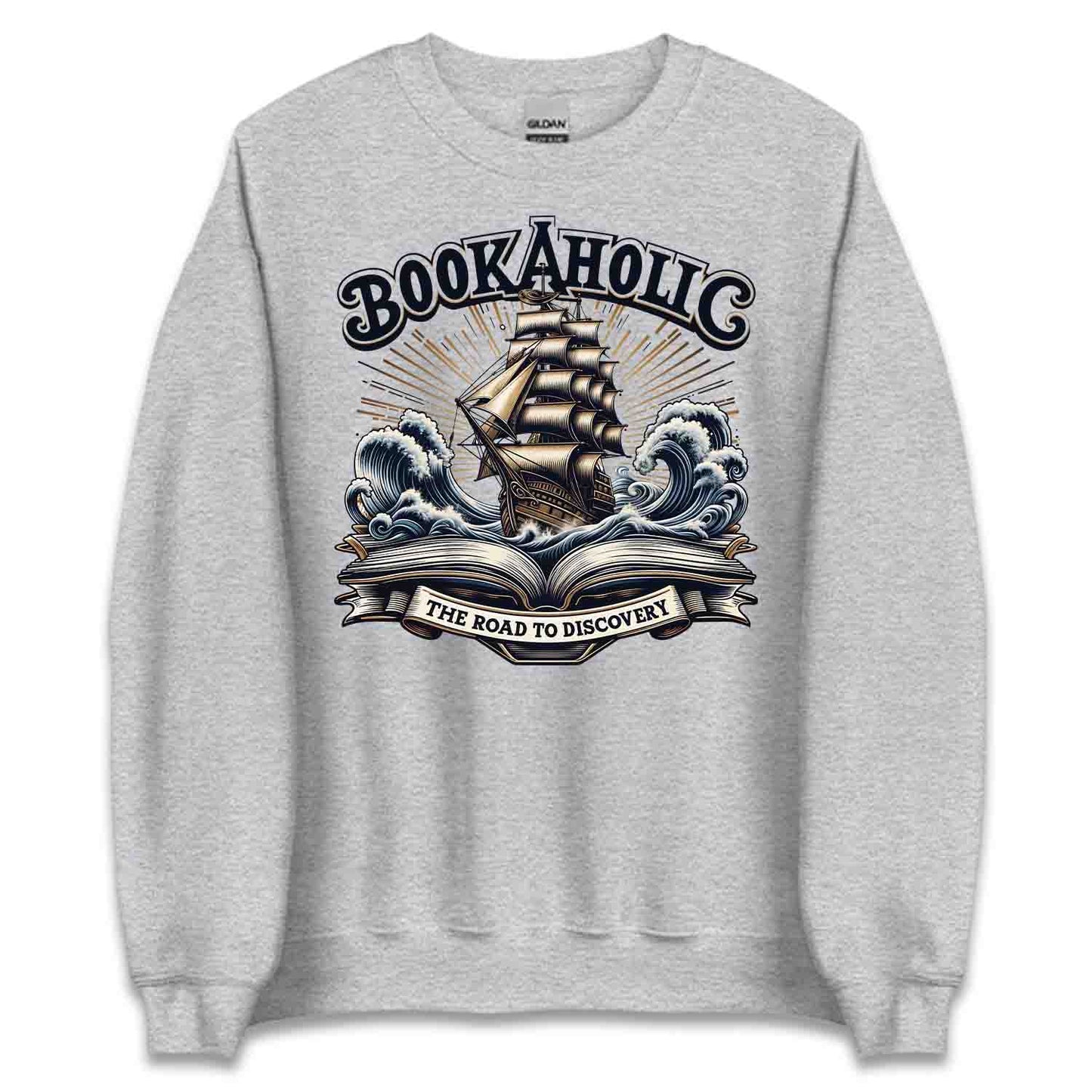 Bookaholic Tee, Nautical Book Sweatshirt, Pirate Ship Hoodie | PRODUCT CODE: BJEROAKGLC