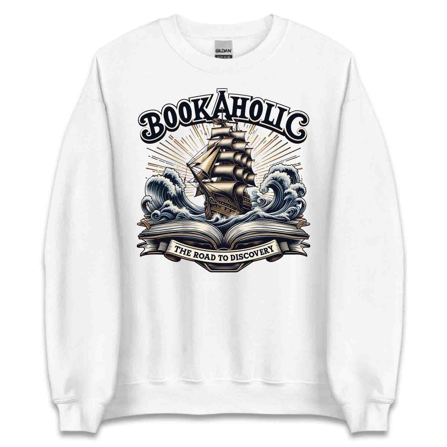 Bookaholic Tee, Nautical Book Sweatshirt, Pirate Ship Hoodie | PRODUCT CODE: BJEROAKGLC