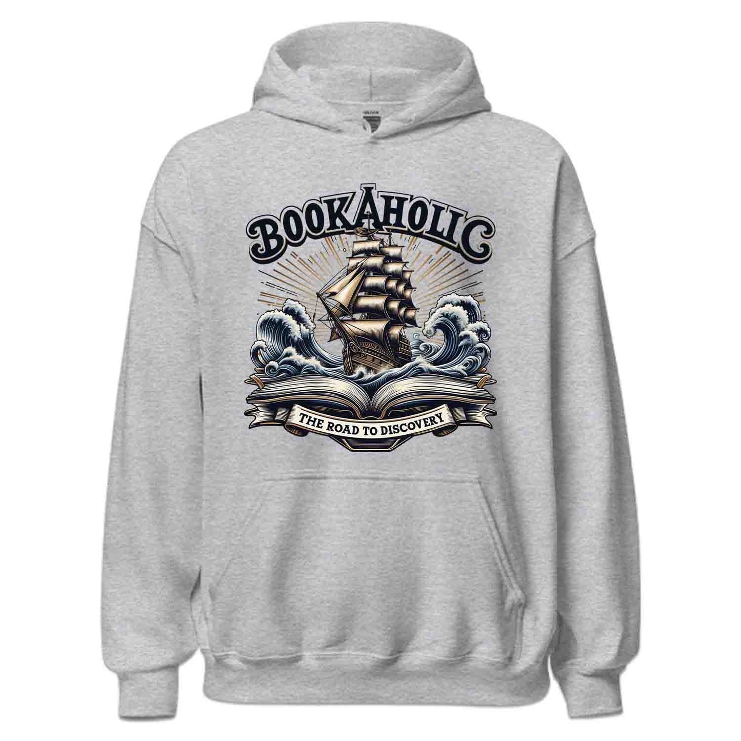 Bookaholic Tee, Nautical Book Sweatshirt, Pirate Ship Hoodie | PRODUCT CODE: BJEROAKGLC