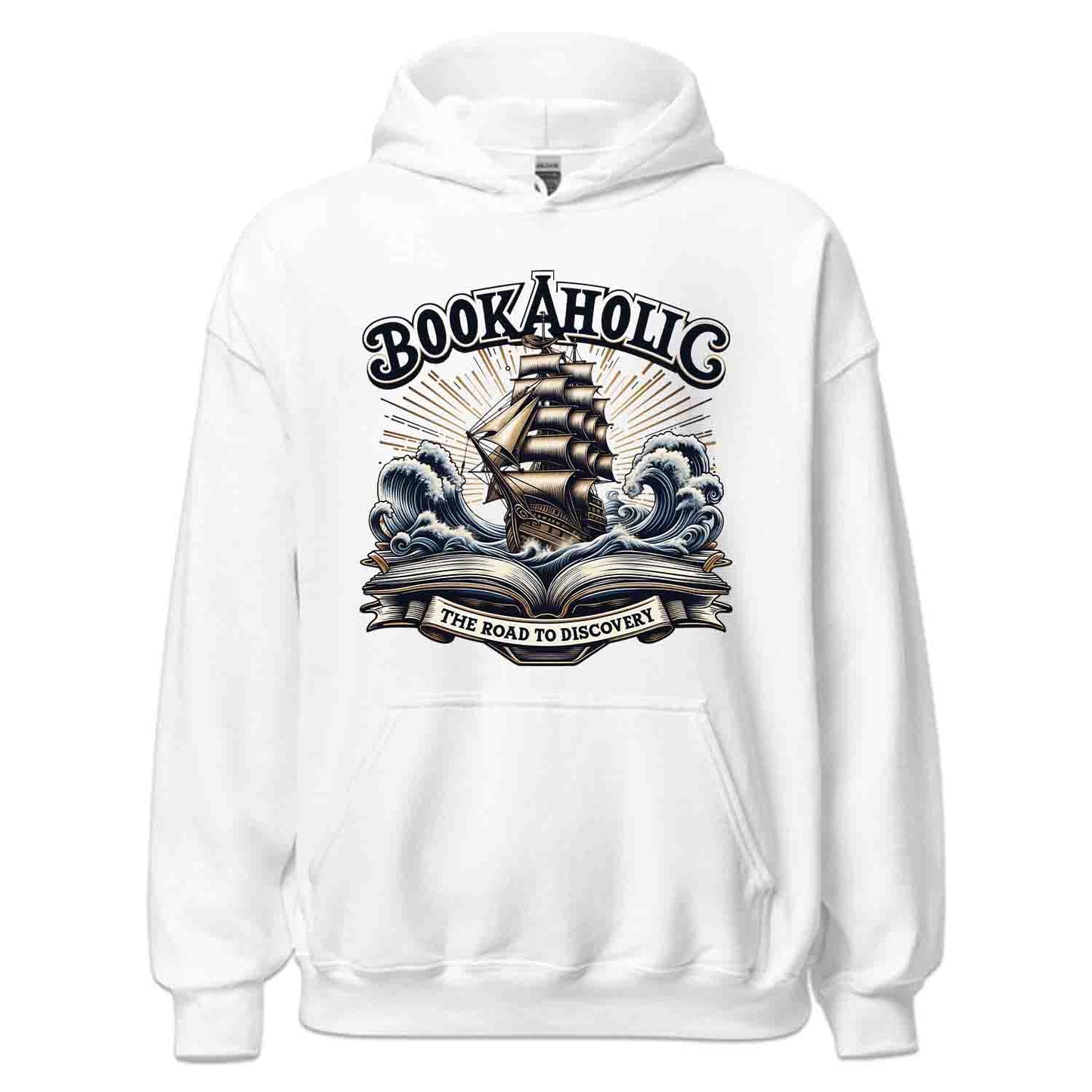 Bookaholic Tee, Nautical Book Sweatshirt, Pirate Ship Hoodie | PRODUCT CODE: BJEROAKGLC