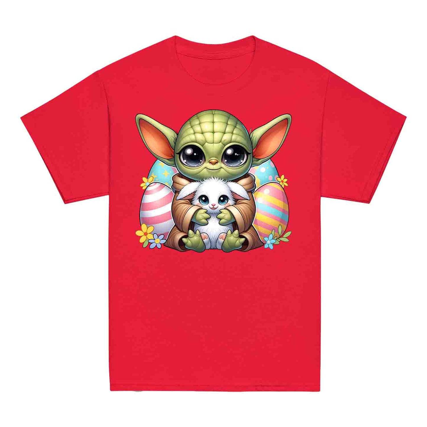Baby Yoda Easter Kids T-Shirt | Grogu & Bunny Kids Jumper | Star Wars Pastel Eggs & Flowers Hoodie | PRODUCT CODE: BJKEWRUXCVY