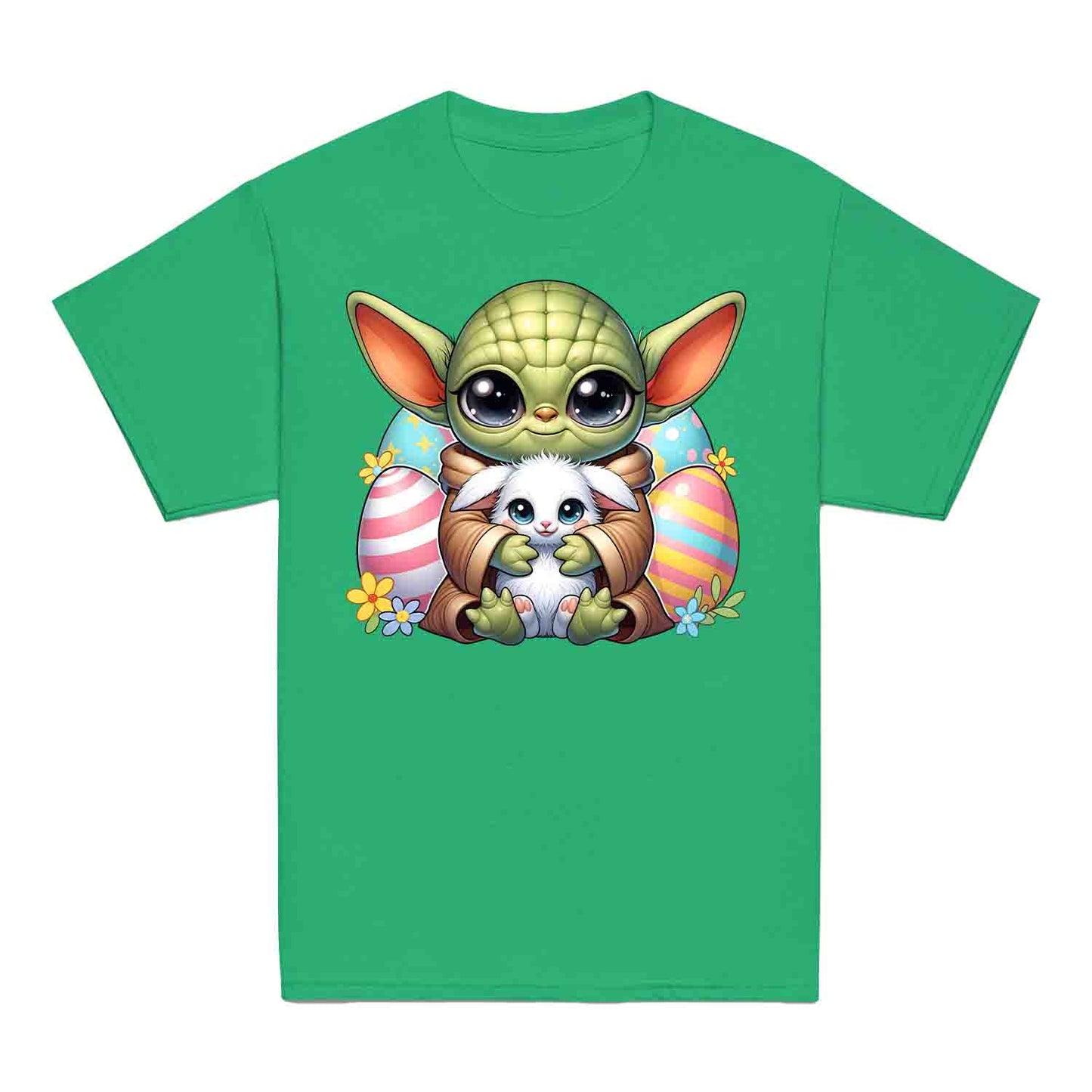 Baby Yoda Easter Kids T-Shirt | Grogu & Bunny Kids Jumper | Star Wars Pastel Eggs & Flowers Hoodie | PRODUCT CODE: BJKEWRUXCVY