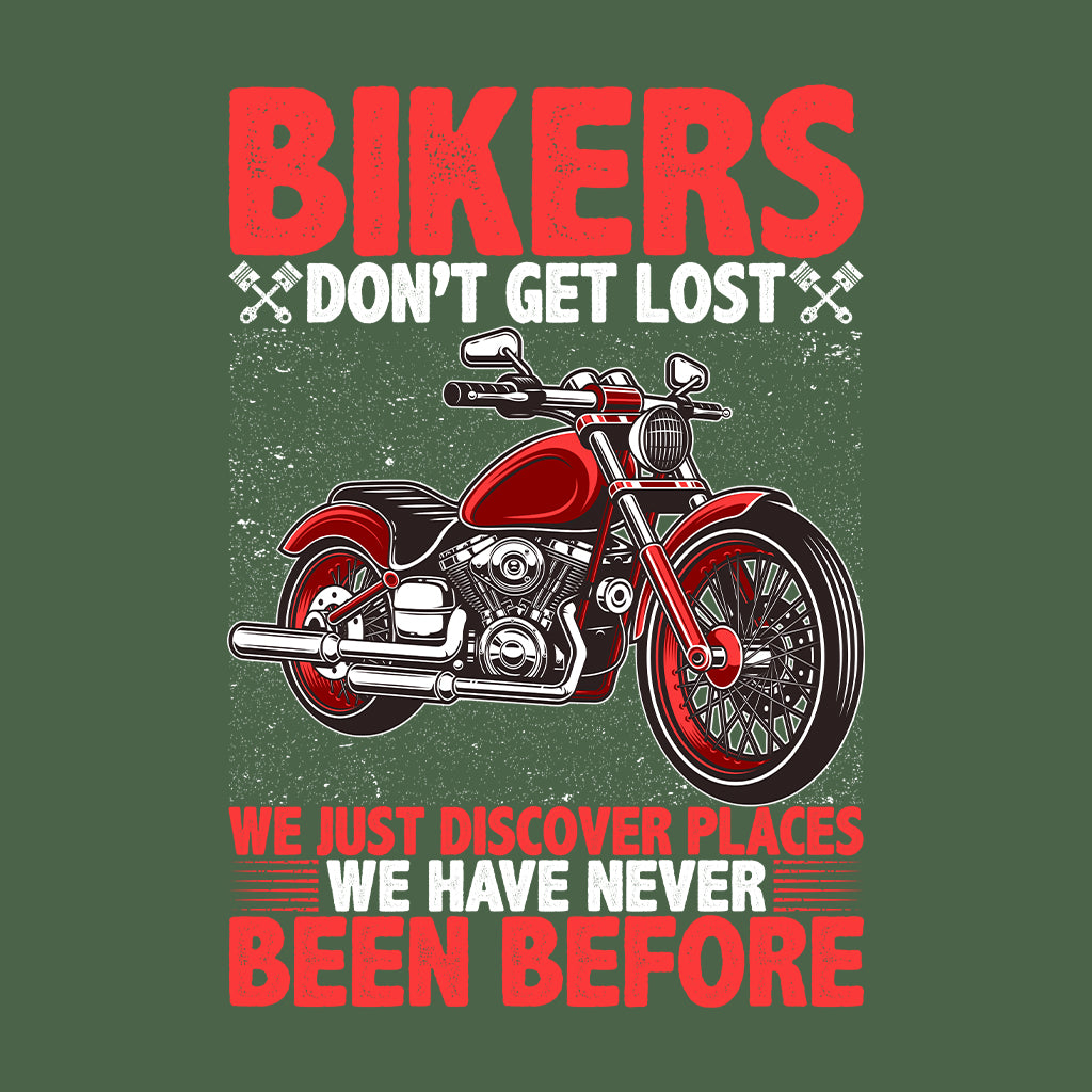 Bikers Don’t Get Lost Motorcycle Enthusiasts | PRODUCT CODE: BKDNGTELOSMR