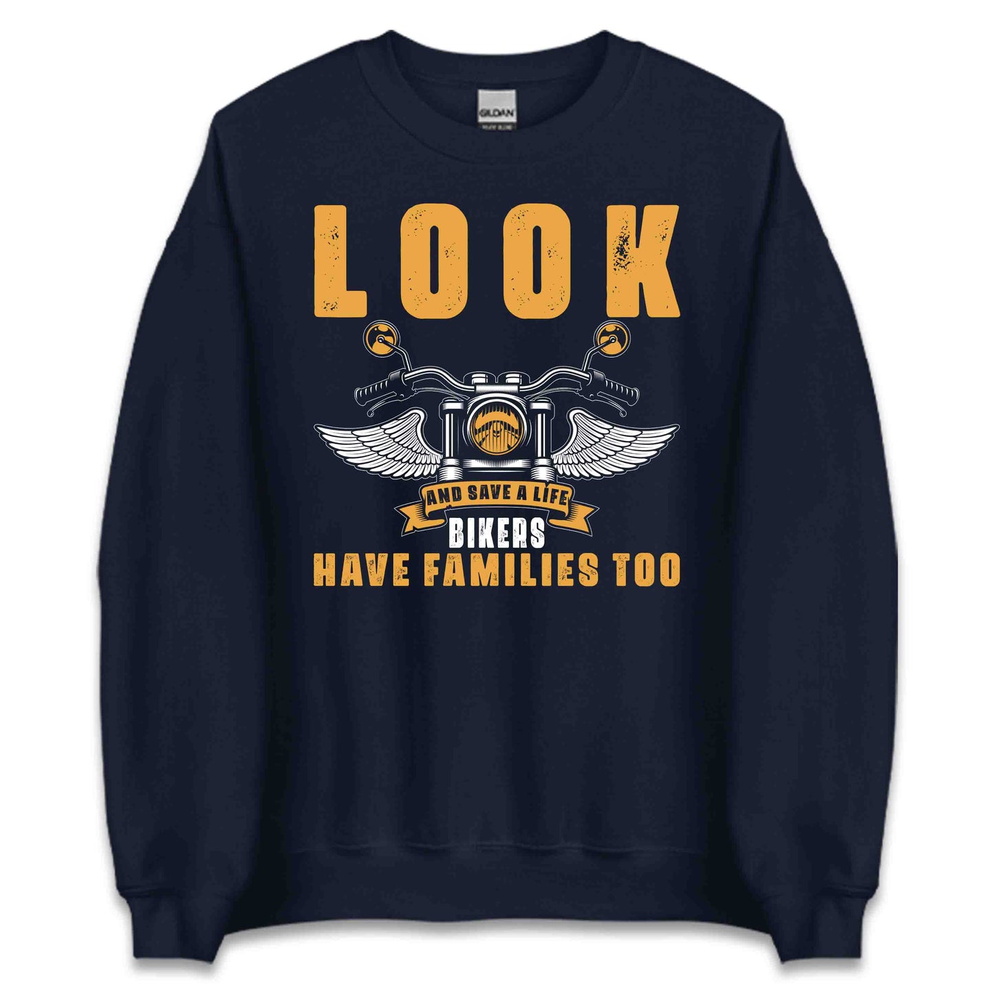 Look Bikers Have Families Too Biker Safety Awareness | PRODUCT CODE: BKRESFTYAWRNSM