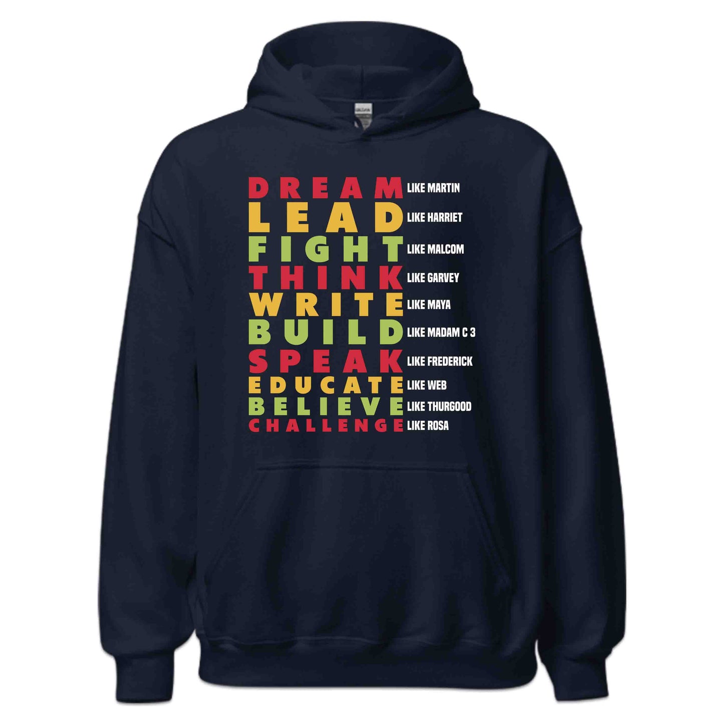 Black History Leaders Honoring Martin Malcolm Harriet Inspirational Typography | PRODUCT CODE: BLCHSTRYLDEAN