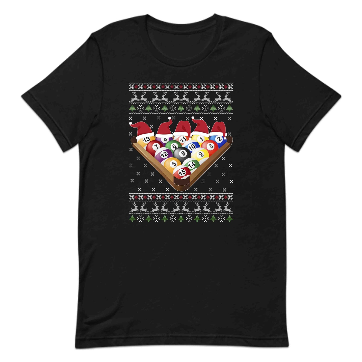 Billiards Christmas Merry Poolmas Xmas Eight Ball Pool Player | PRODUCT CODE: BLDRCHPLOMSA