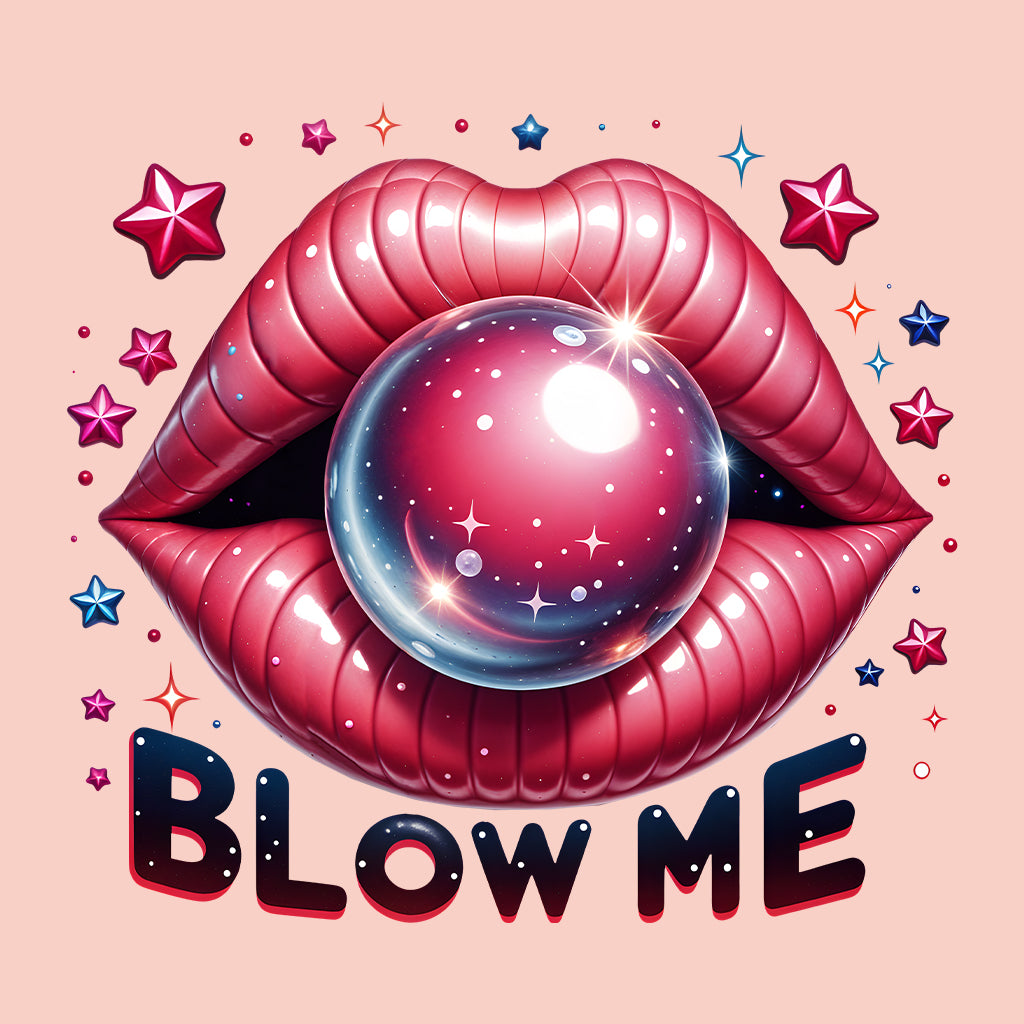 Blow Me Bubble Gum Funny Red Lips | PRODUCT CODE: BLWEMBLGM