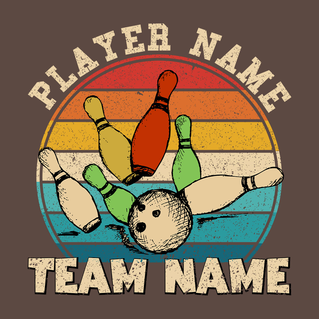 Personalized Retro Bowling Team | PRODUCT CODE: BLWGTMPL