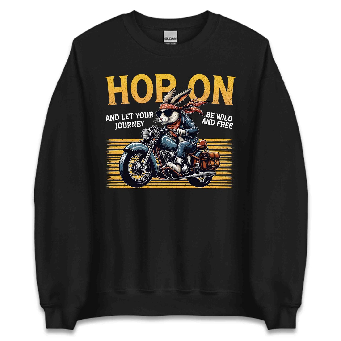 Bunny Biker Rabbit Motorcyclists Hop On and Ride Free | PRODUCT CODE: BNEKABYADSMWP