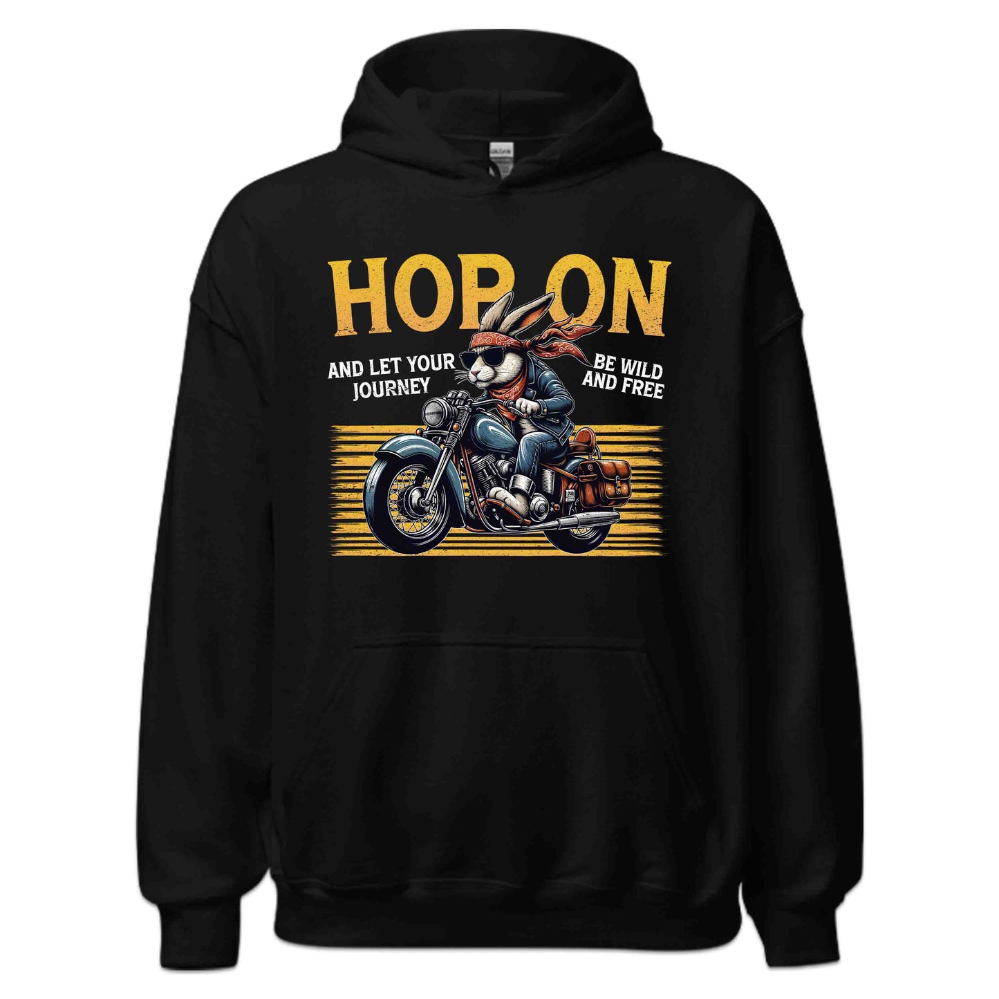 Bunny Biker Rabbit Motorcyclists Hop On and Ride Free | PRODUCT CODE: BNEKABYADSMWP