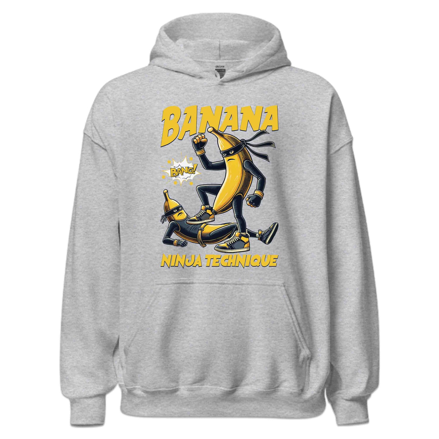 Banana Ninja Technique Comical Martial Arts Humor Banana Fruit Battle | PRODUCT CODE: BNJALCFRUOAC